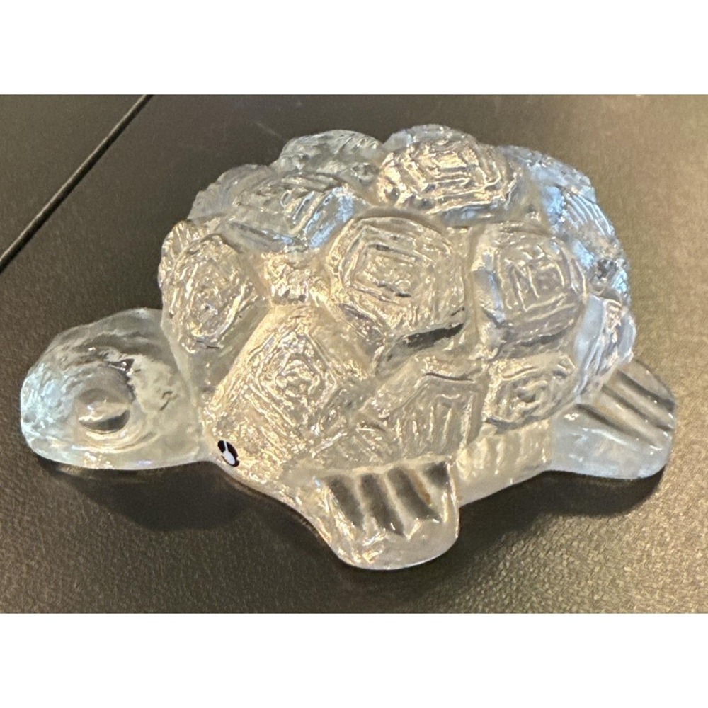 STIG A. Karrstrand Pukeberg Sweden‎ Art Glass Turtle Tortoise MCM Sculpture